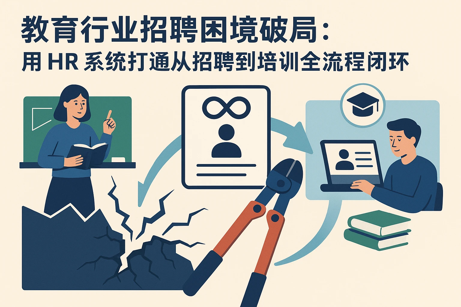 教育行业招聘困境破局：用HR系统打通从招聘到培训的全流程闭环