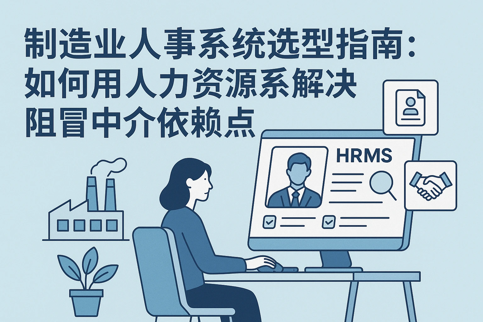 制造业人事系统选型指南：如何用人力资源系统解决招聘中介依赖痛点