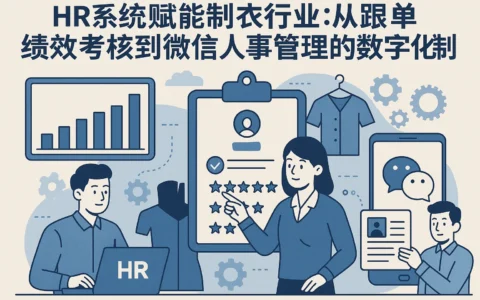 HR系统赋能制衣行业：从跟单绩效考核到微信人事管理的数字化转型