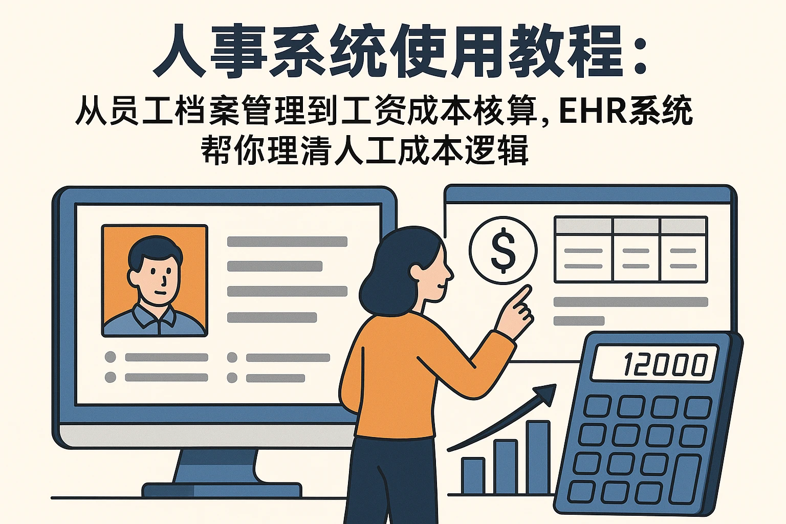 人事系统使用教程：从员工档案管理到工资成本核算，EHR系统帮你理清人工成本逻辑