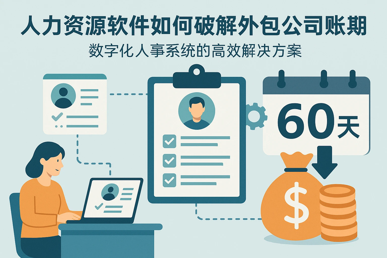 人力资源软件如何破解外包公司账期痛点？数字化人事系统的高效解决方案