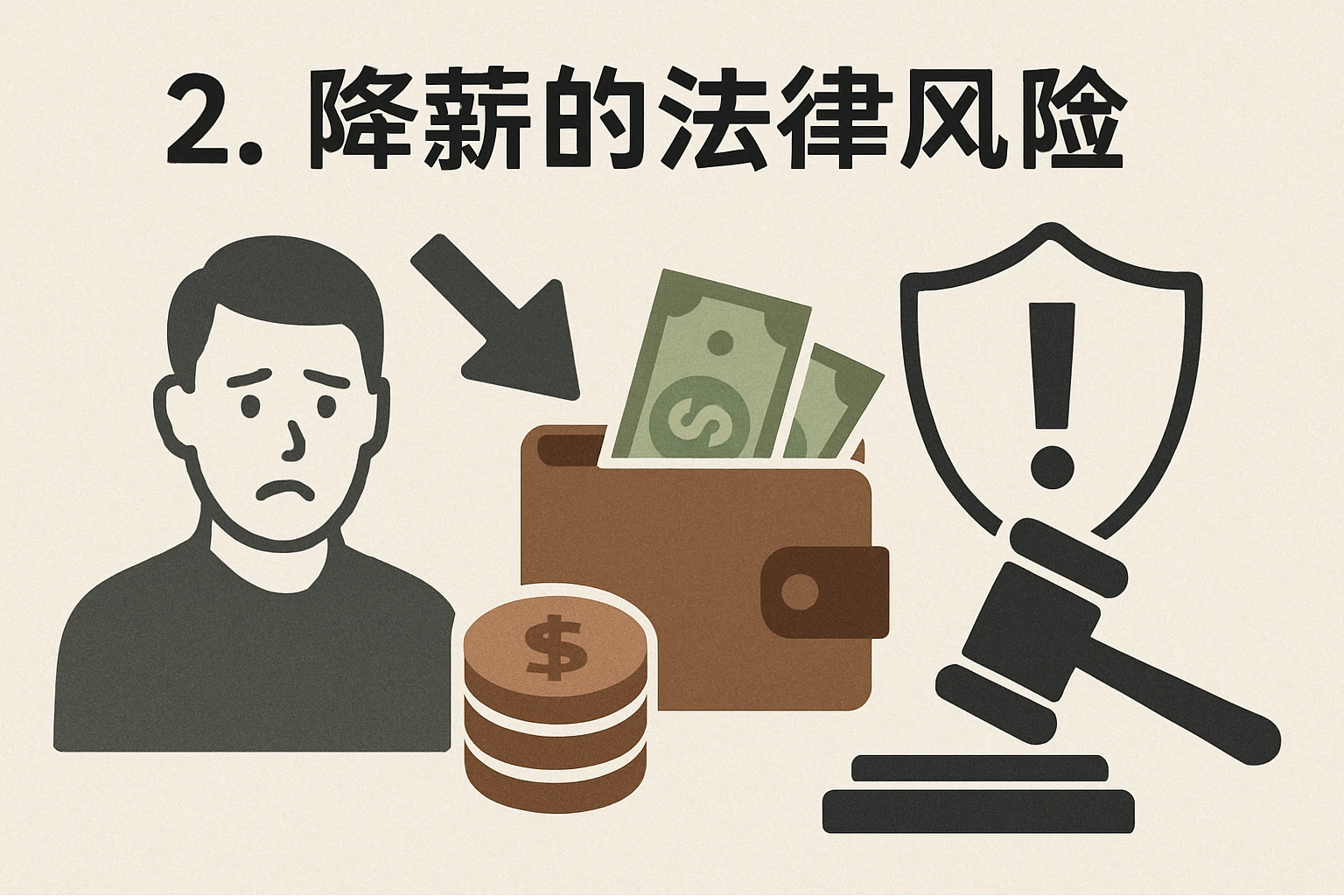 2. 降薪的法律风险