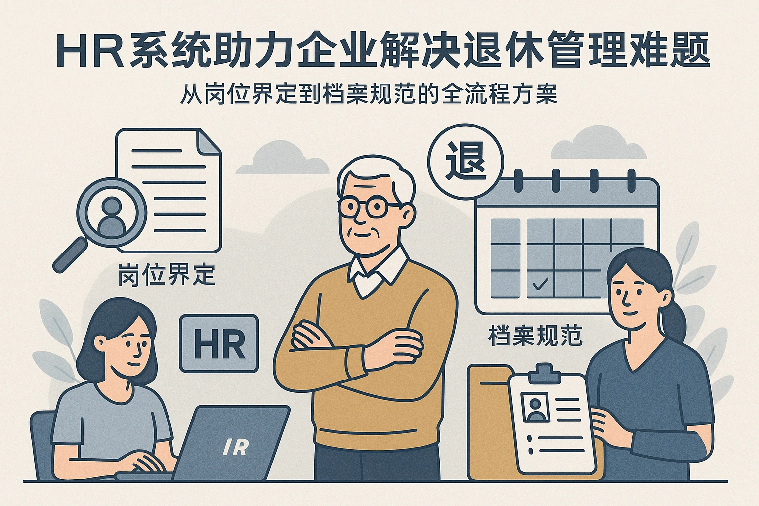 HR系统助力企业解决退休管理难题：从岗位界定到档案规范的全流程方案