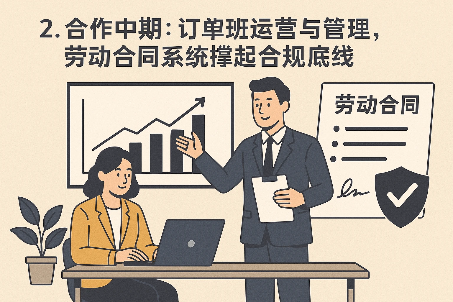 2. 合作中期：订单班运营与管理，劳动合同系统撑起合规底线