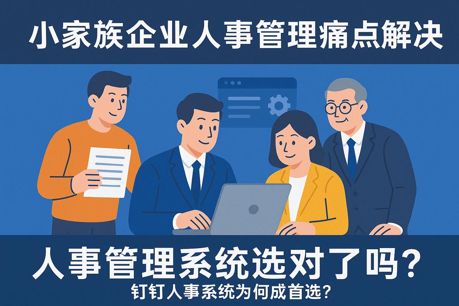 小家族企业人事管理痛点解决：人事管理系统选对了吗？钉钉人事系统为何成首选？