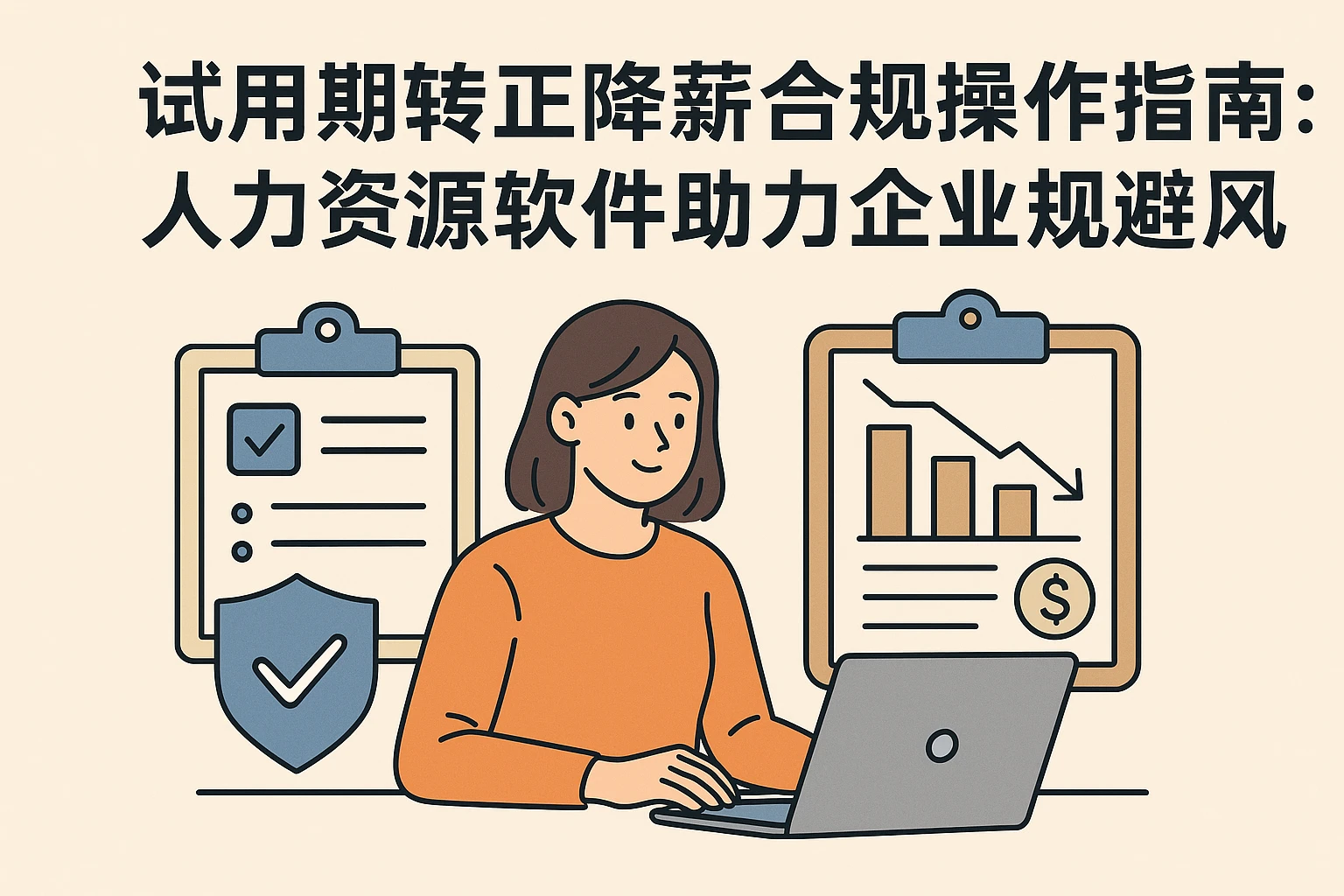 试用期转正降薪合规操作指南：人力资源软件助力企业规避风险