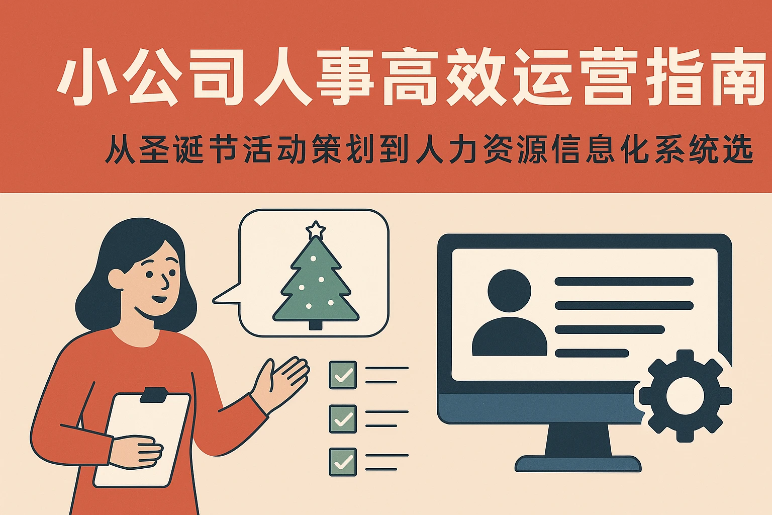 小公司人事高效运营指南：从圣诞节活动策划到人力资源信息化系统选择
