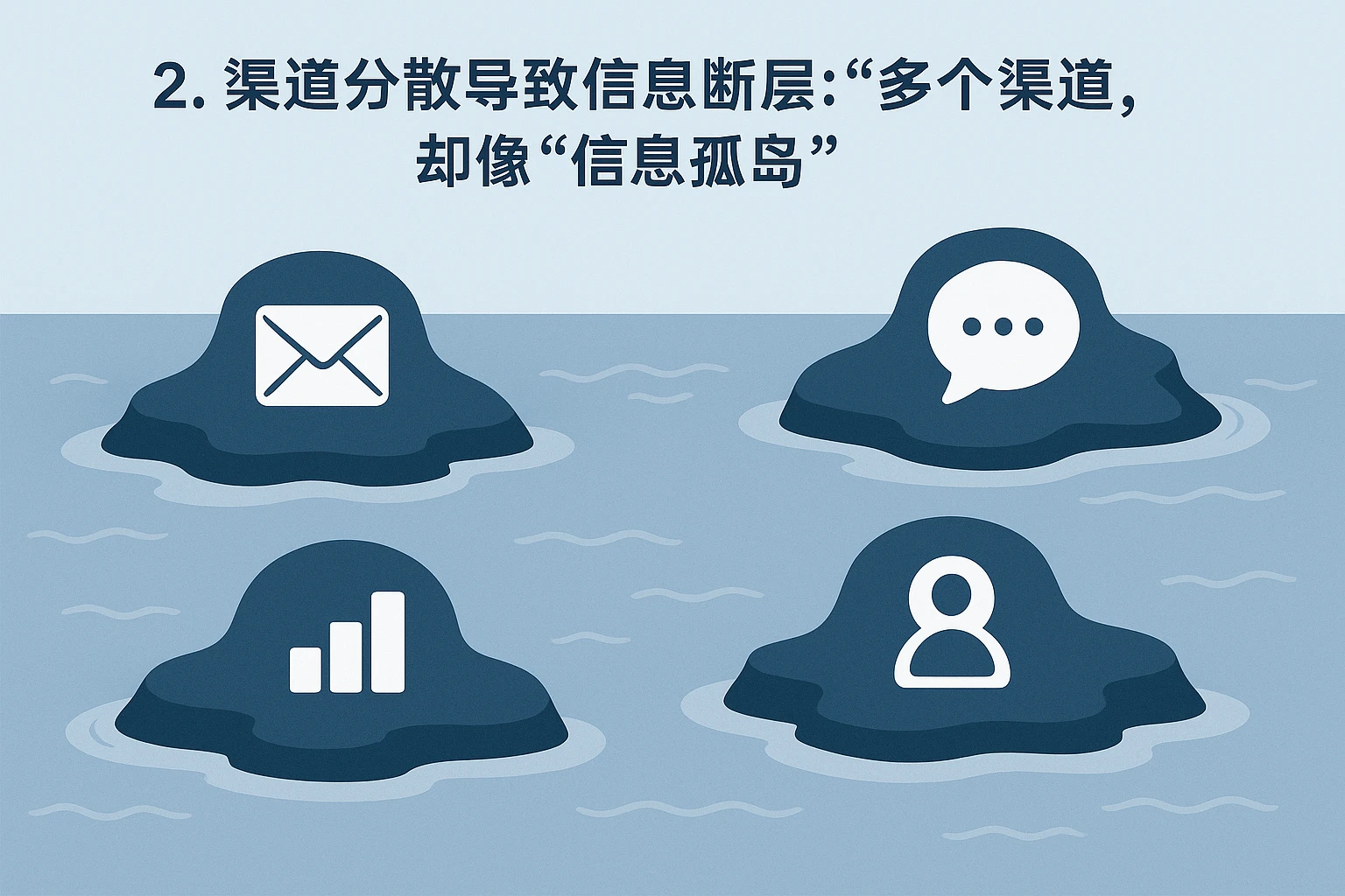 2. 渠道分散导致信息断层：“多个渠道，却像‘信息孤岛’”