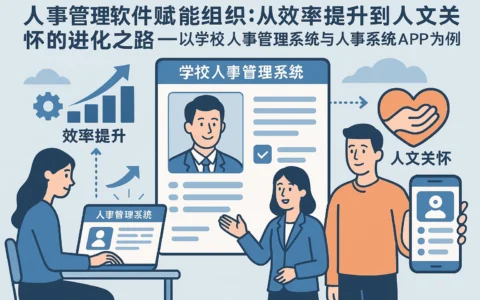 人事管理软件赋能组织：从效率提升到人文关怀的进化之路——以学校人事管理系统与人事系统APP为例