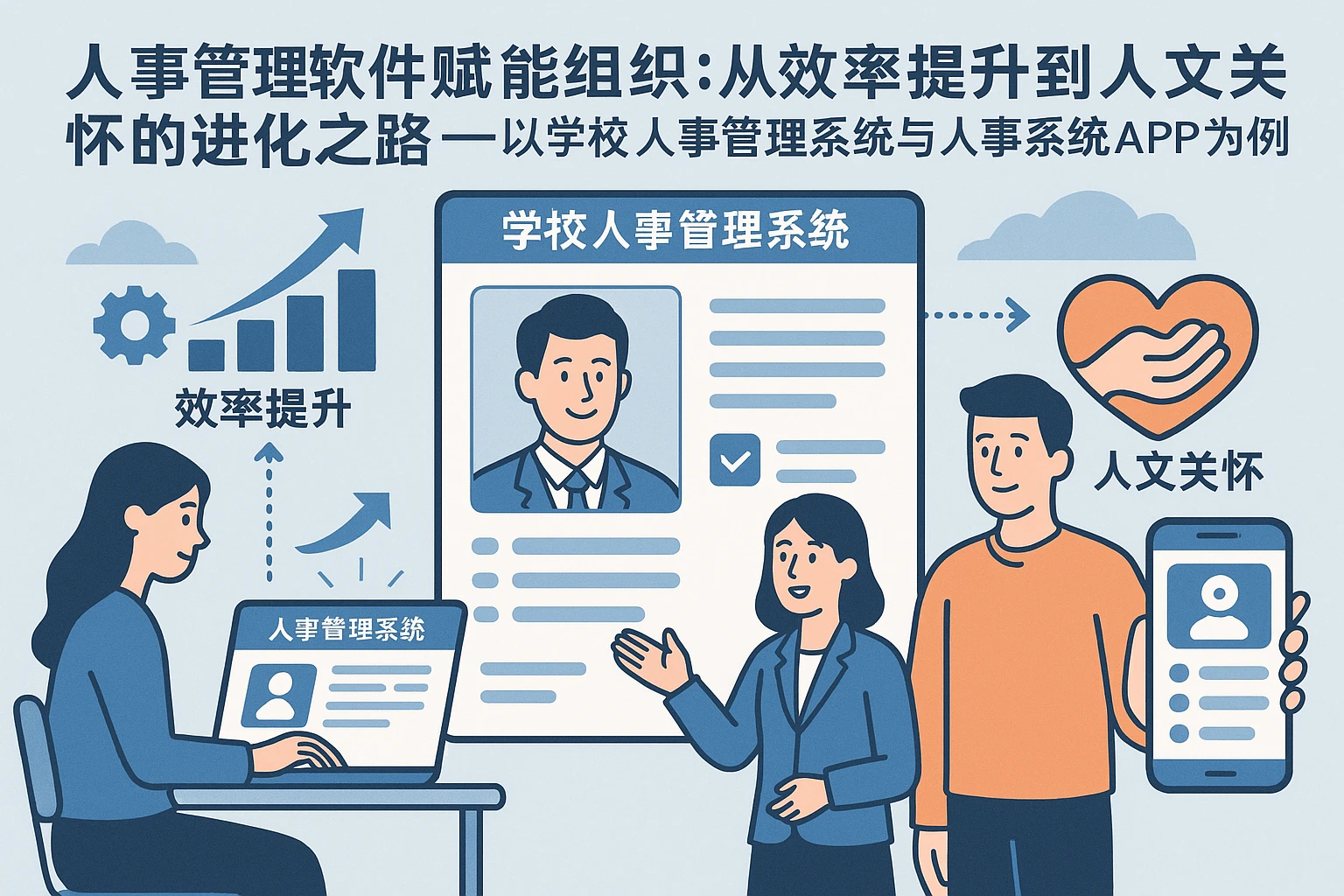 人事管理软件赋能组织：从效率提升到人文关怀的进化之路——以学校人事管理系统与人事系统APP为例