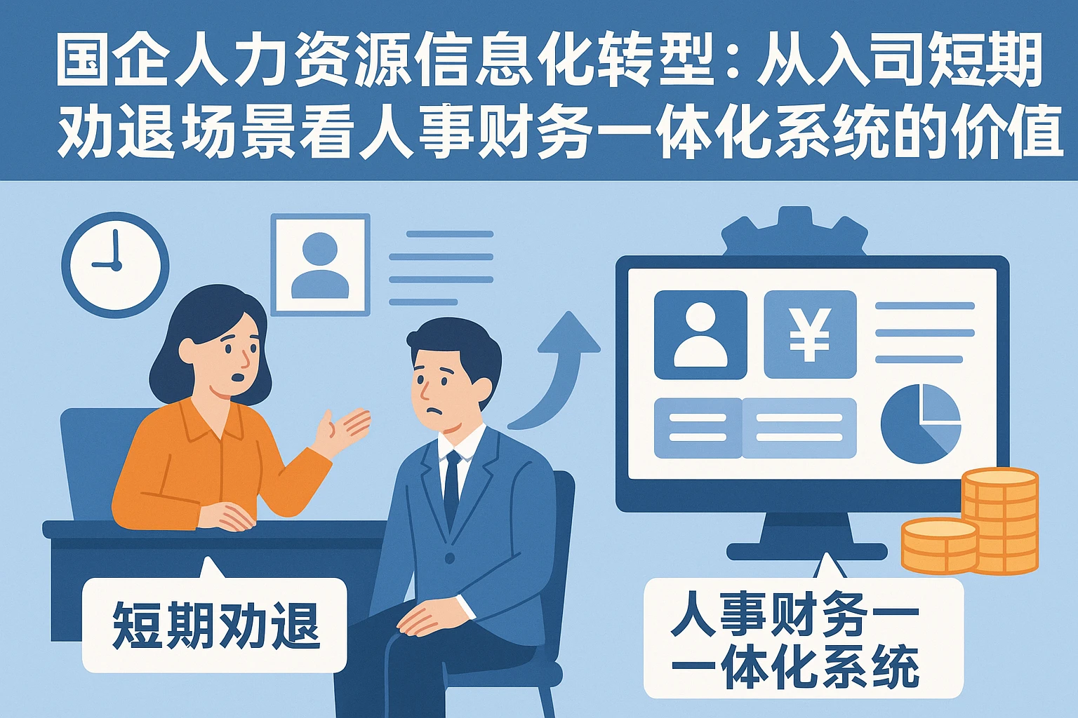 国企人力资源信息化转型：从入司短期劝退场景看人事财务一体化系统的价值