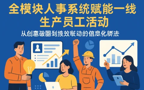 全模块人事系统赋能一线生产员工活动：从创意破圈到绩效联动的信息化解法