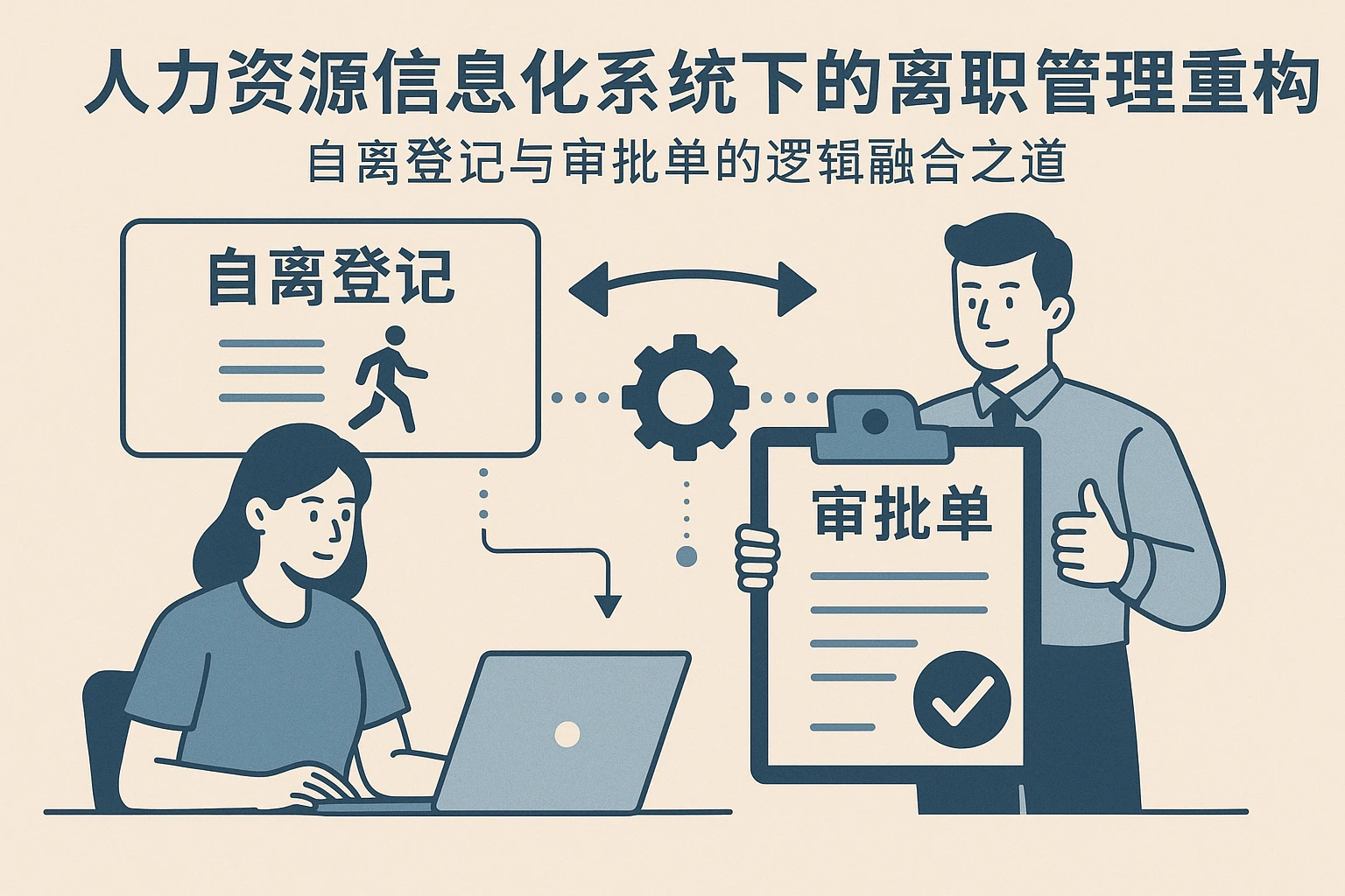 人力资源信息化系统下的离职管理重构：自离登记与审批单的逻辑融合之道
