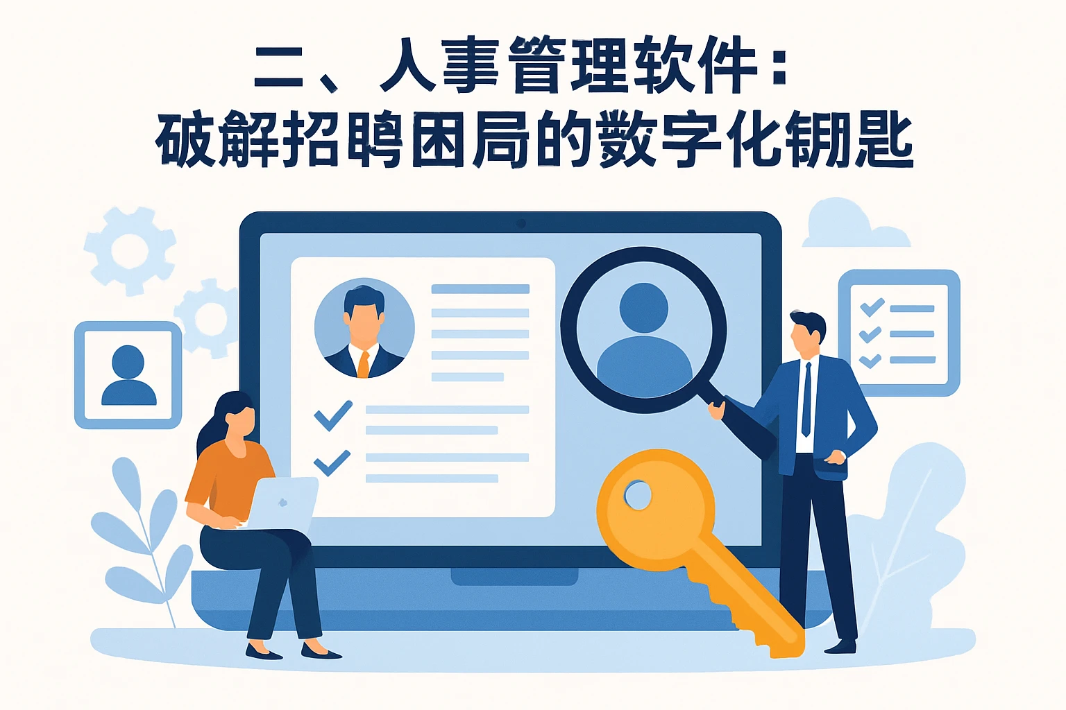 二、人事管理软件：破解招聘困局的数字化钥匙
