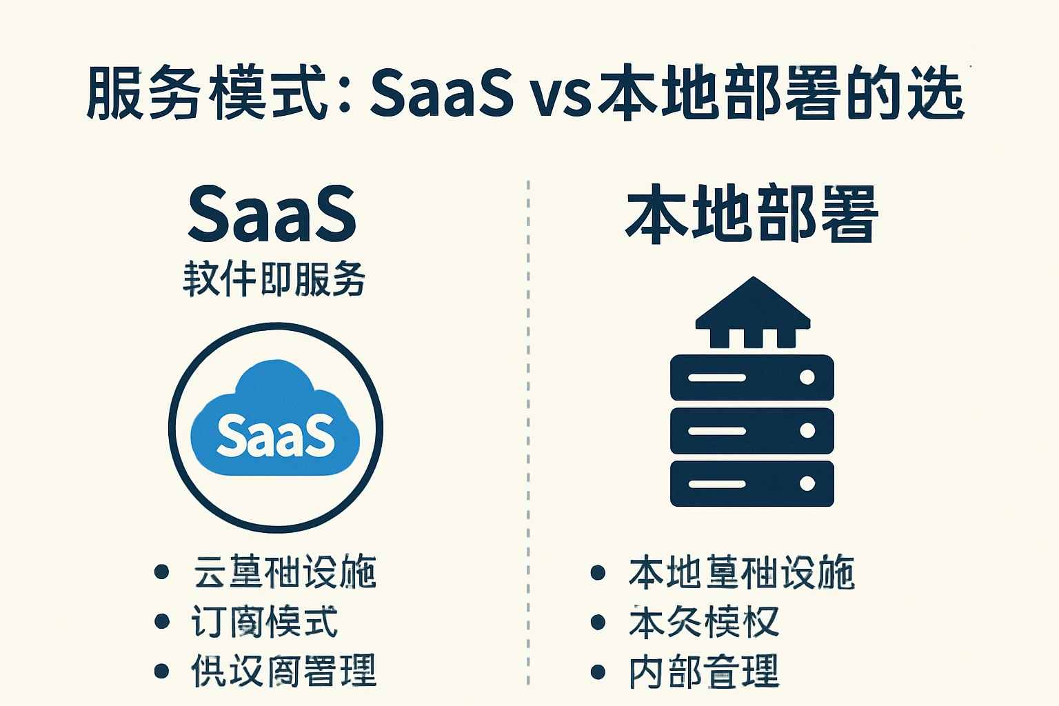 2. 服务模式：SaaS vs 本地部署的选择