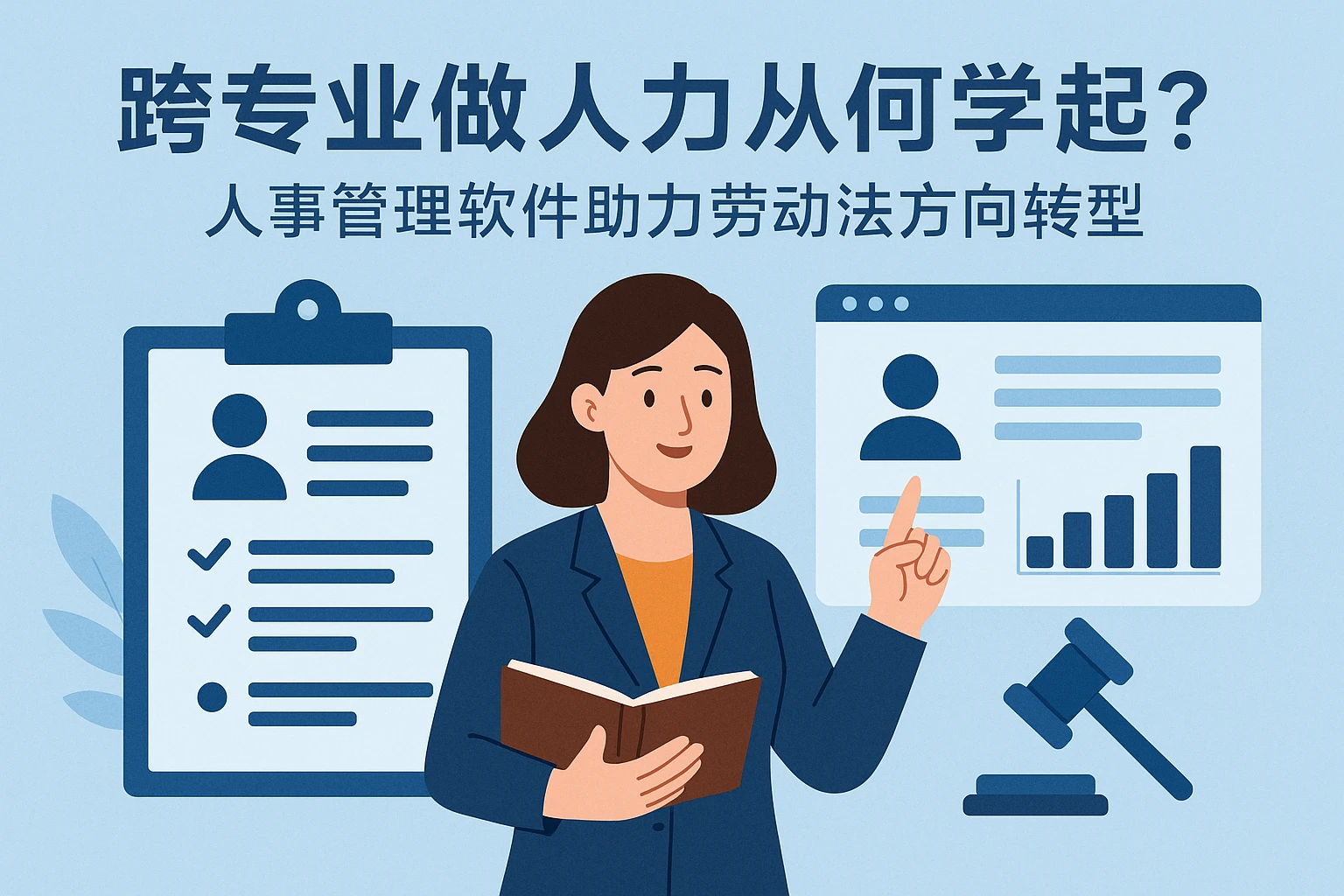 跨专业做人力从何学起？人事管理软件助力劳动法方向转型