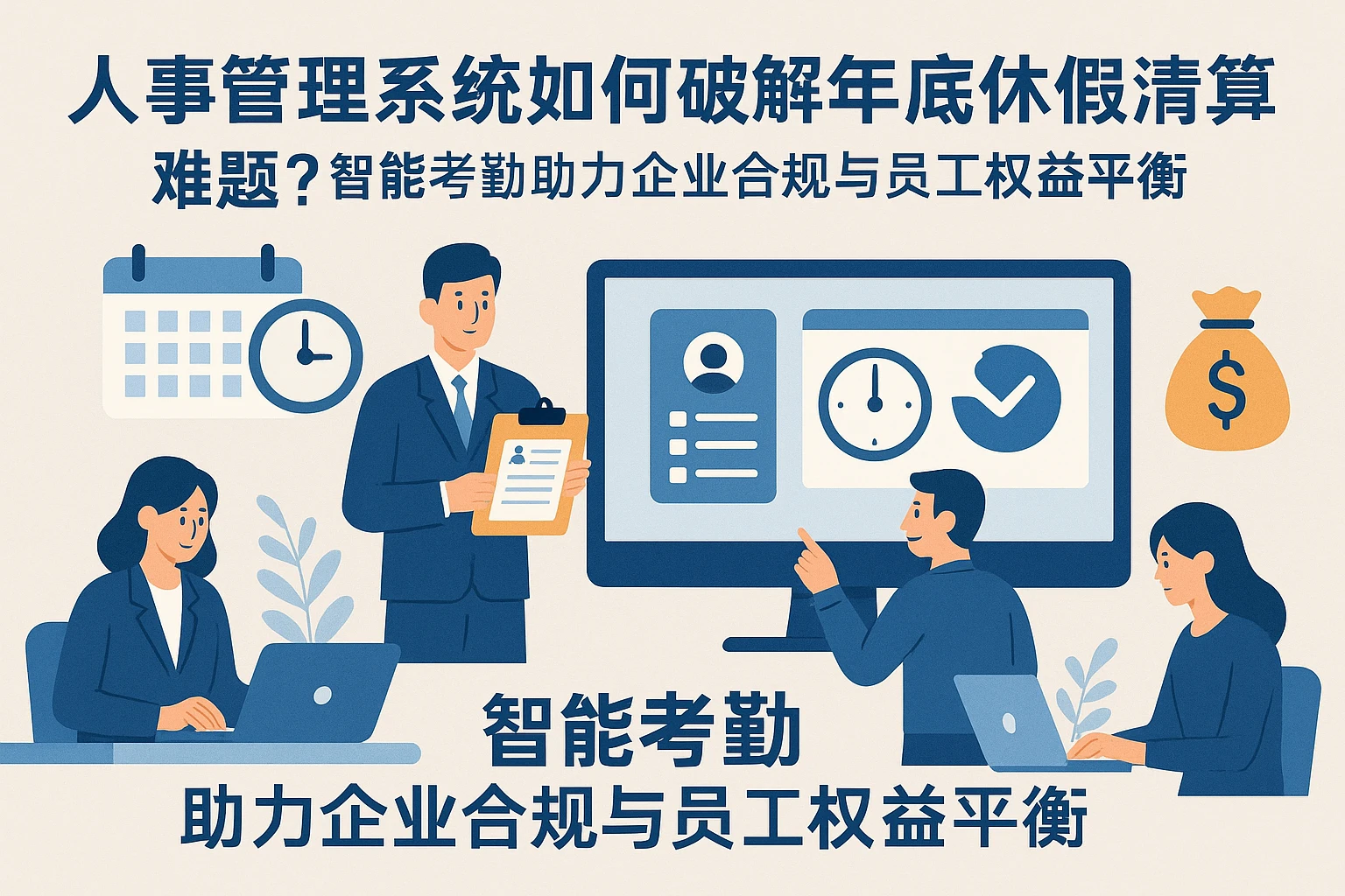 人事管理系统如何破解年底休假清算难题？智能考勤助力企业合规与员工权益平衡