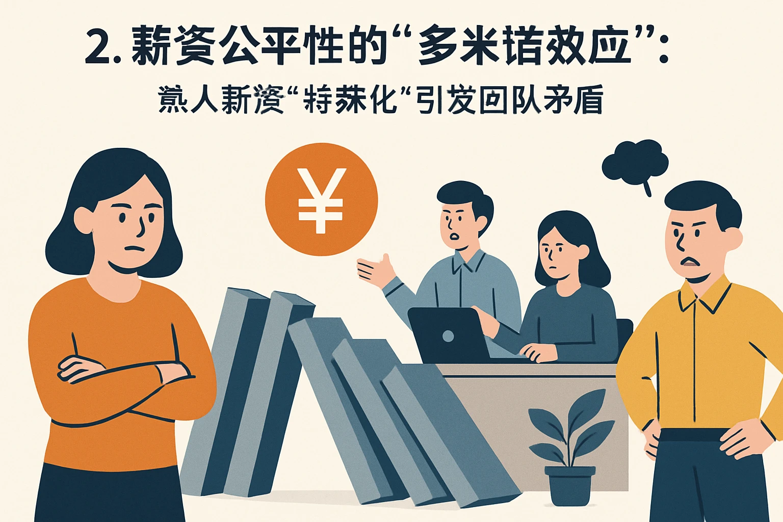 2. 薪资公平性的“多米诺效应”：熟人薪资“特殊化”引发团队矛盾