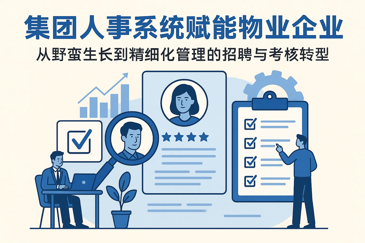 集团人事系统赋能物业企业：从野蛮生长到精细化管理的招聘与考核转型