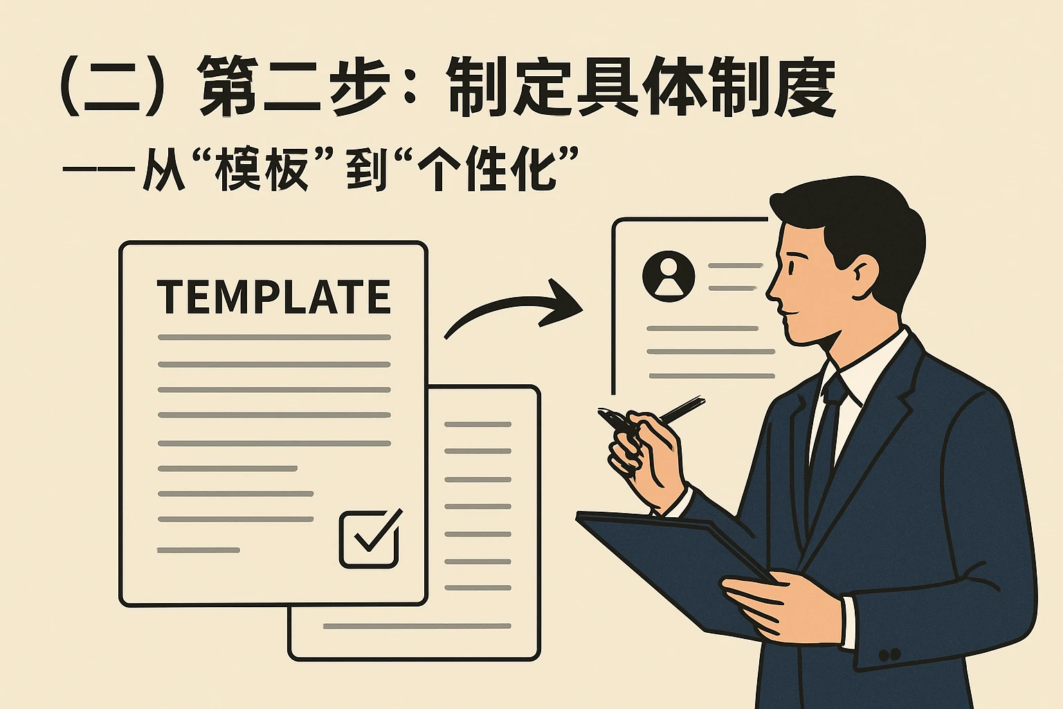（二）第二步：制定具体制度——从“模板”到“个性化”