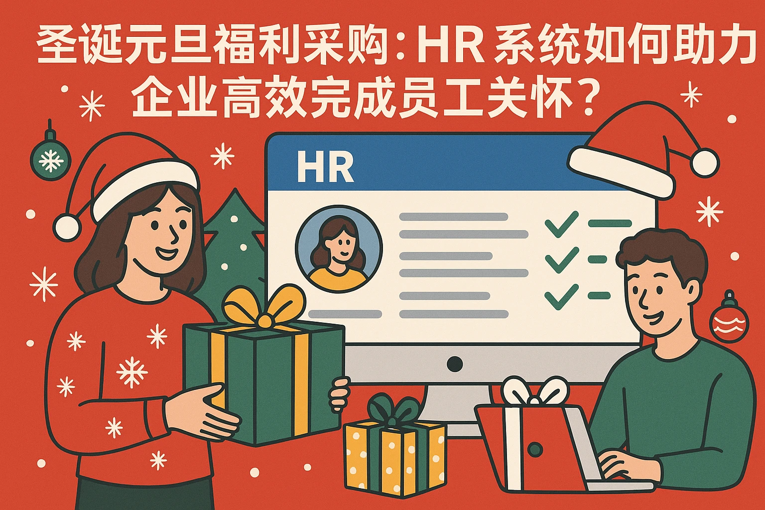 圣诞元旦福利采购：HR系统如何助力企业高效完成员工关怀？