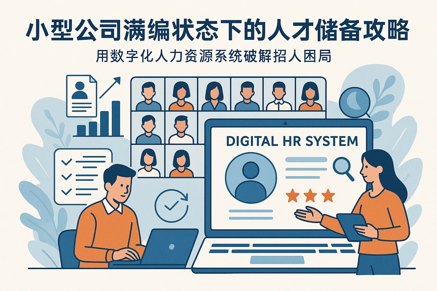 小型公司满编状态下的人才储备攻略——用数字化人力资源系统破解招人困局