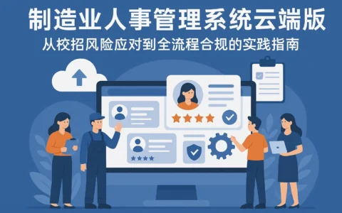制造业人事管理系统云端版：从校招风险应对到全流程合规的实践指南
