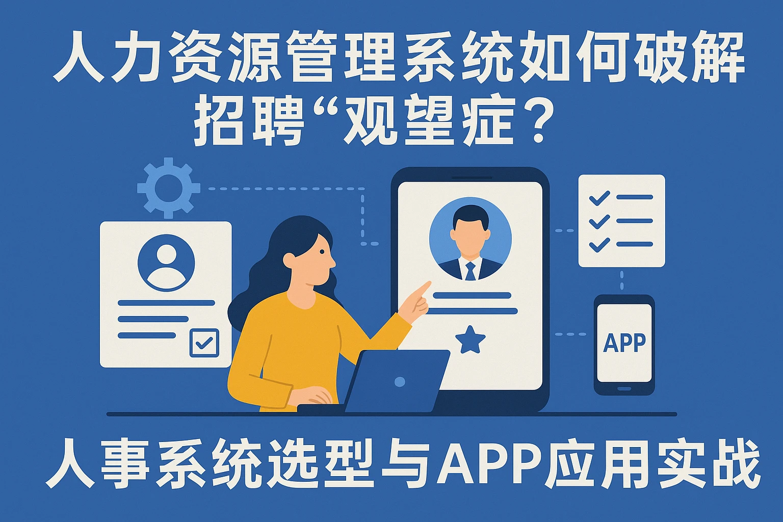人力资源管理系统如何破解招聘“观望症”？人事系统选型与APP应用实战