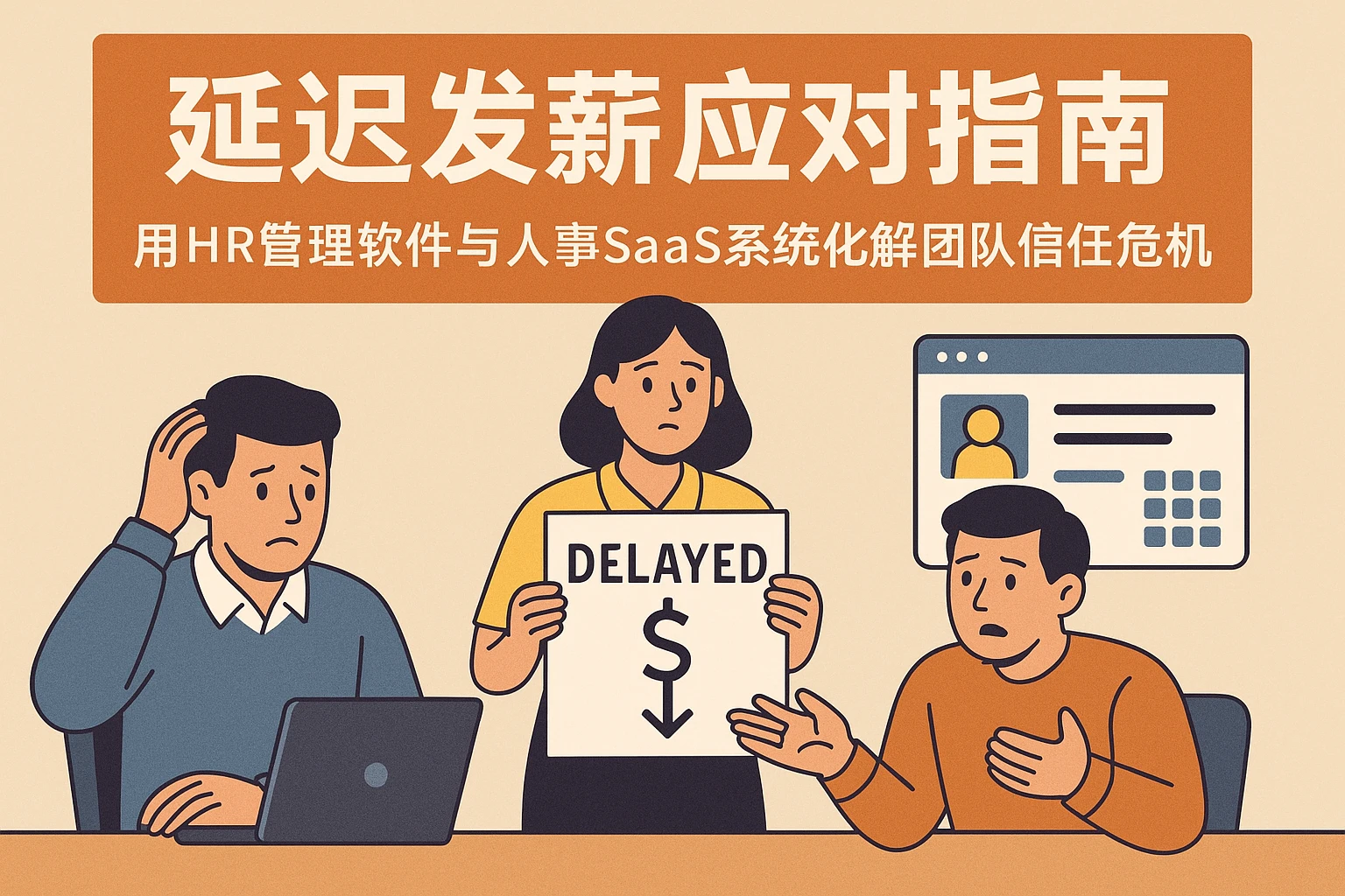 延迟发薪应对指南：用HR管理软件与人事SaaS系统化解团队信任危机