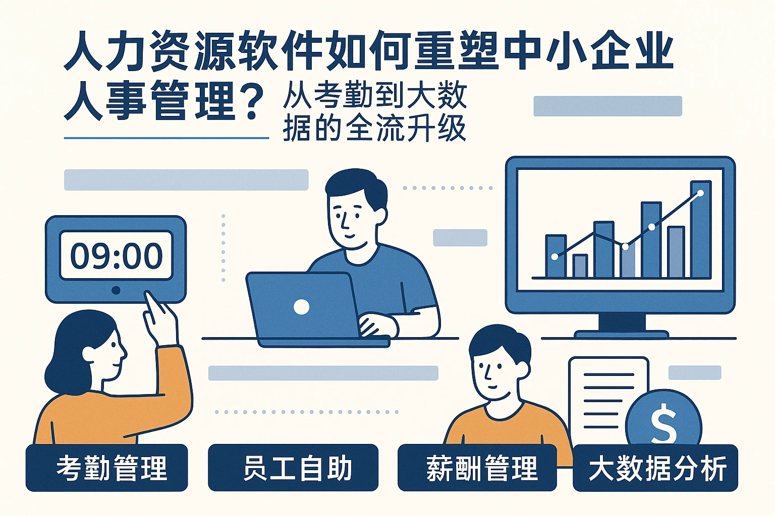 人力资源软件如何重塑中小企业人事管理？从考勤到大数据的全流程升级