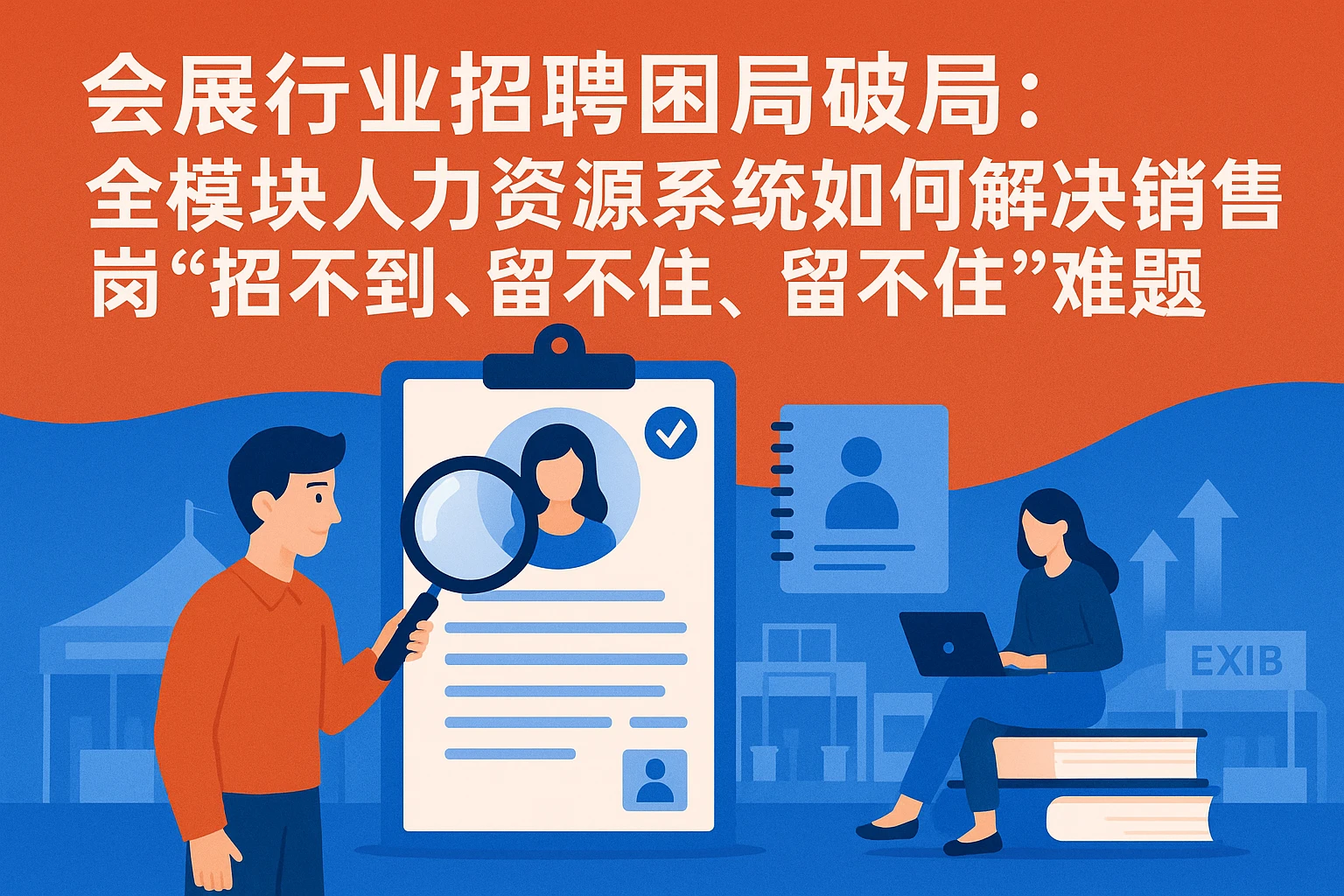 会展行业招聘困局破局：全模块人力资源系统如何解决销售岗“招不到、留不住”难题
