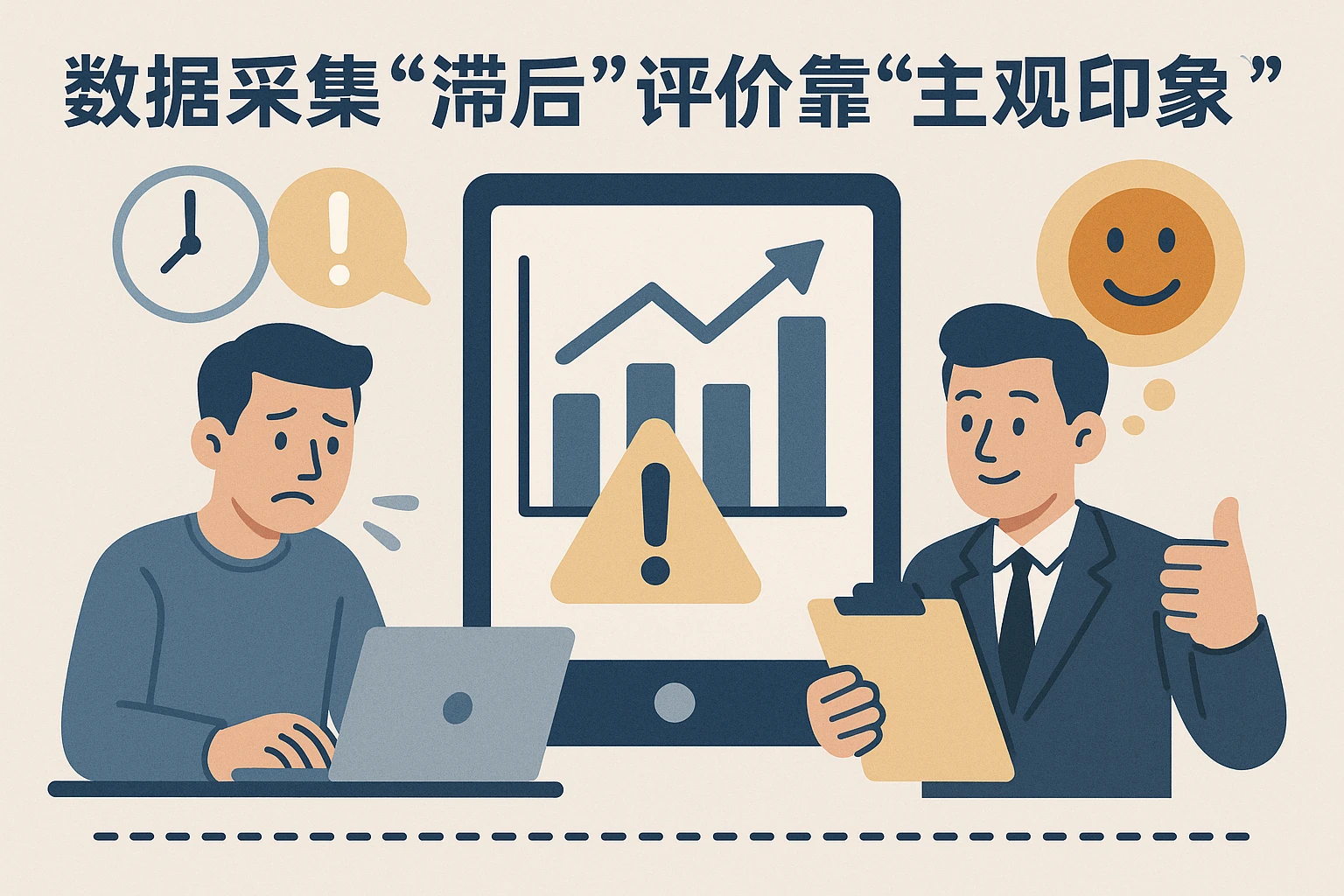2. 数据采集“滞后”：评价靠“主观印象”