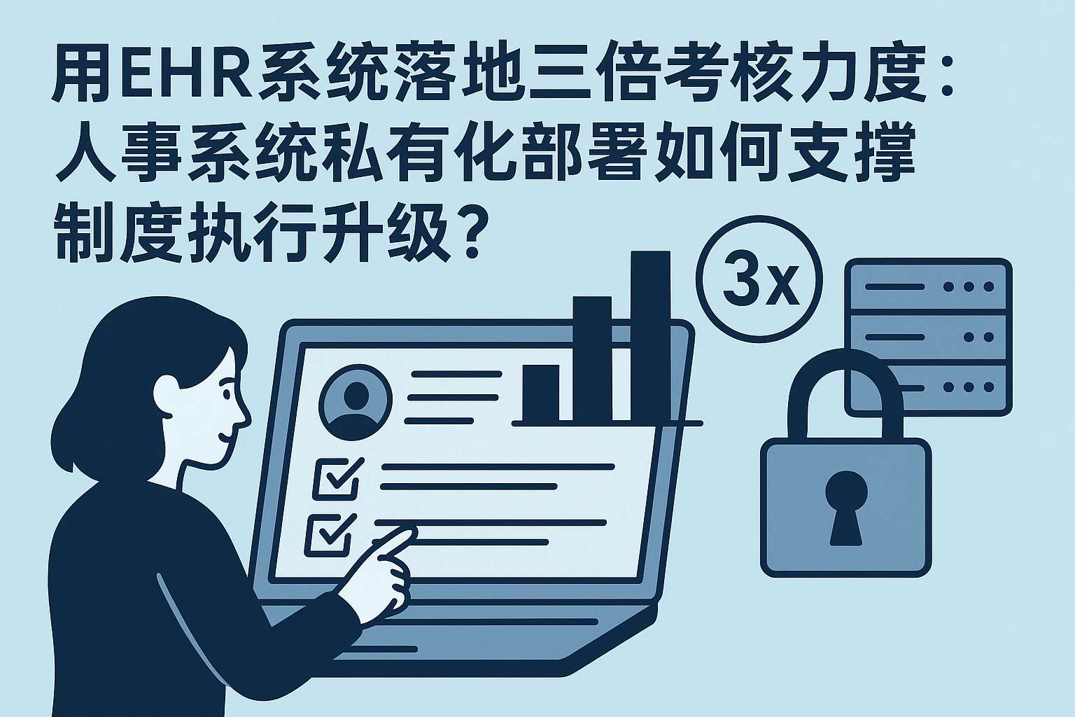 用EHR系统落地三倍考核力度：人事系统私有化部署如何支撑制度执行升级？