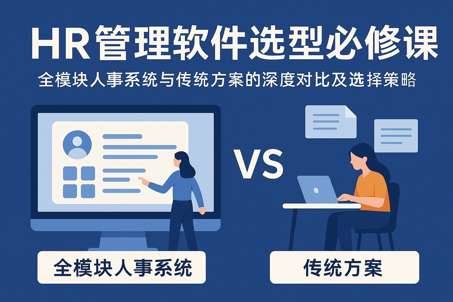HR管理软件选型必修课：全模块人事系统与传统方案的深度对比及选择策略