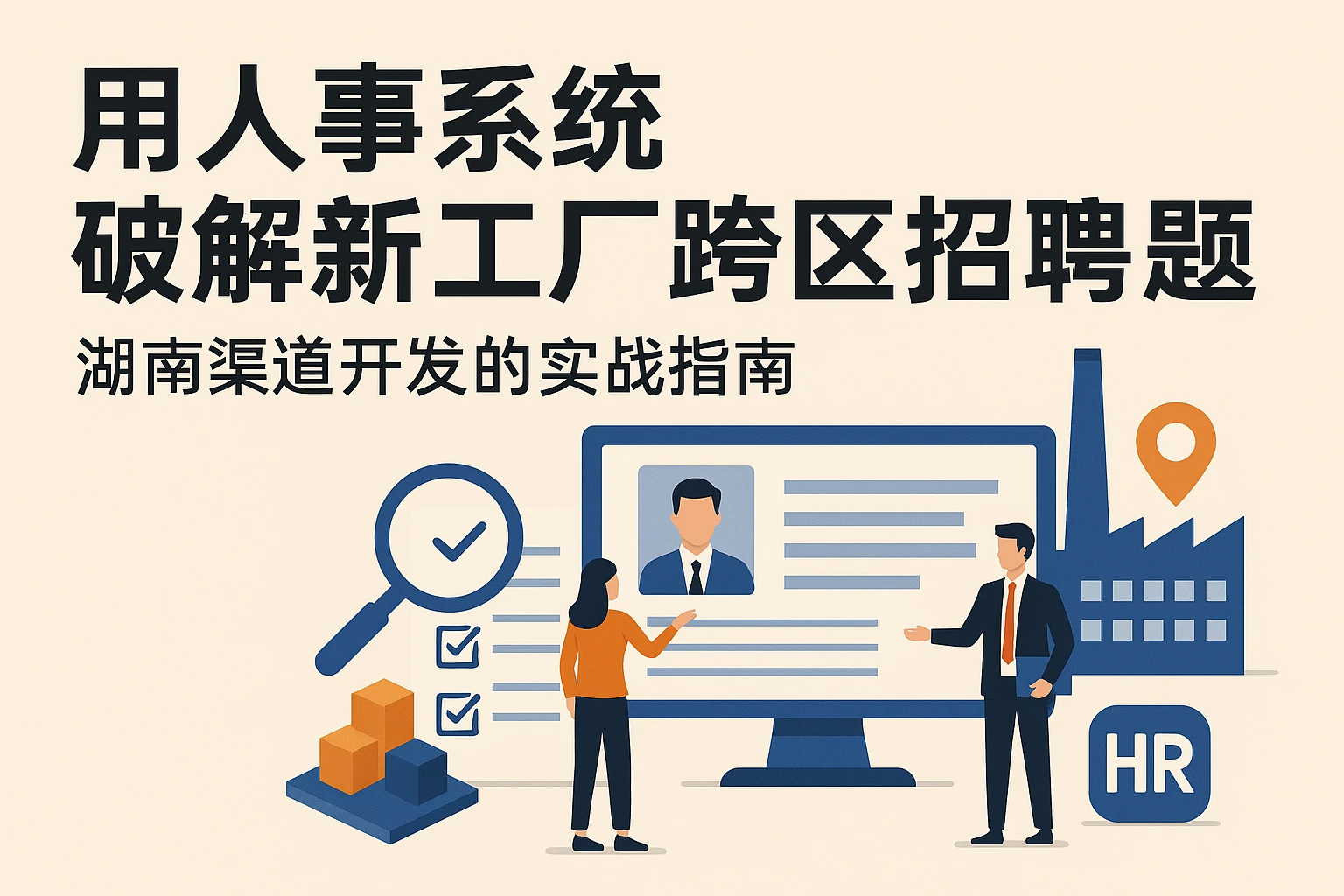 用人事系统破解新工厂跨区域招聘难题：湖南渠道开发的实战指南