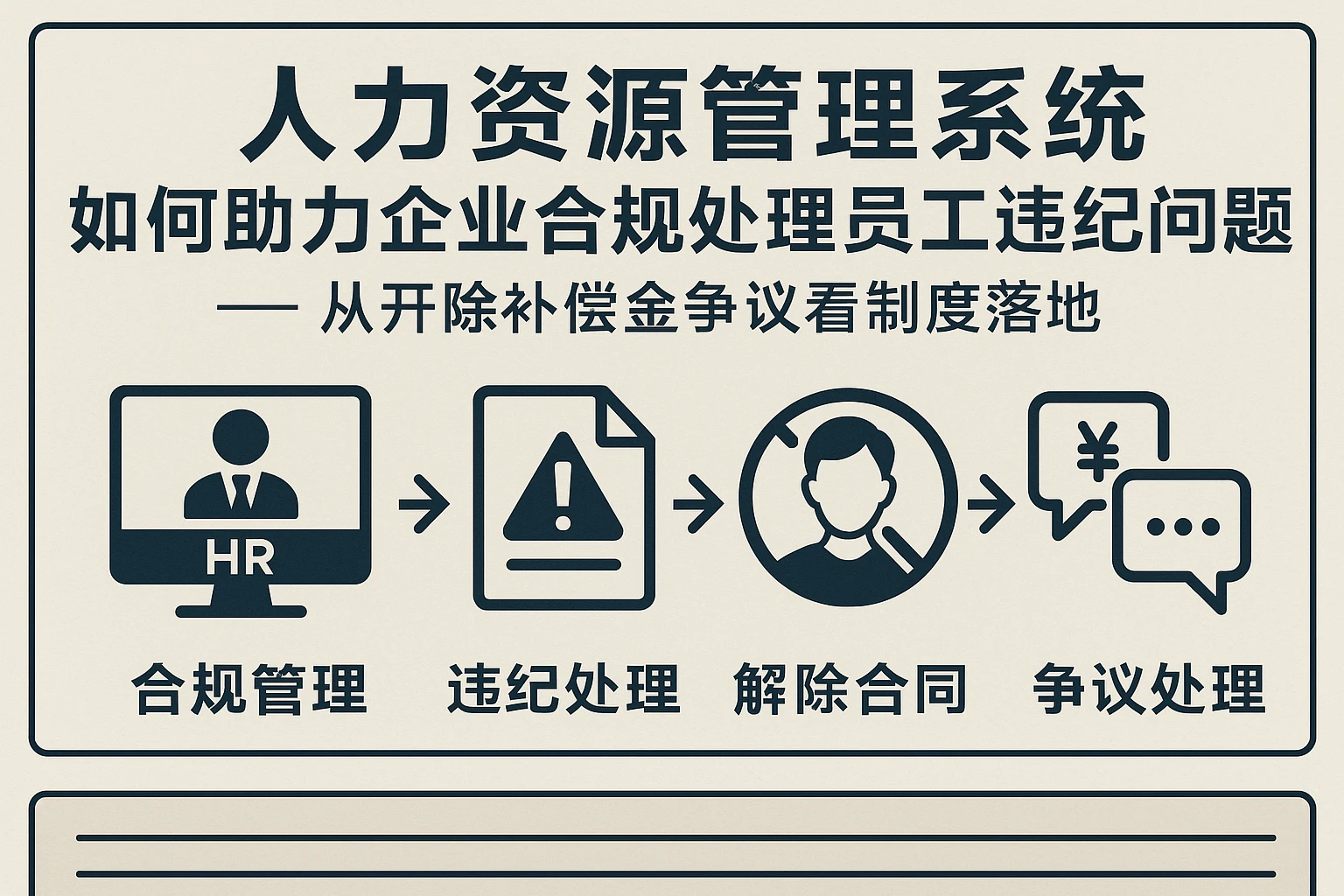 人力资源管理系统如何助力企业合规处理员工违纪问题——从开除补偿金争议看制度落地