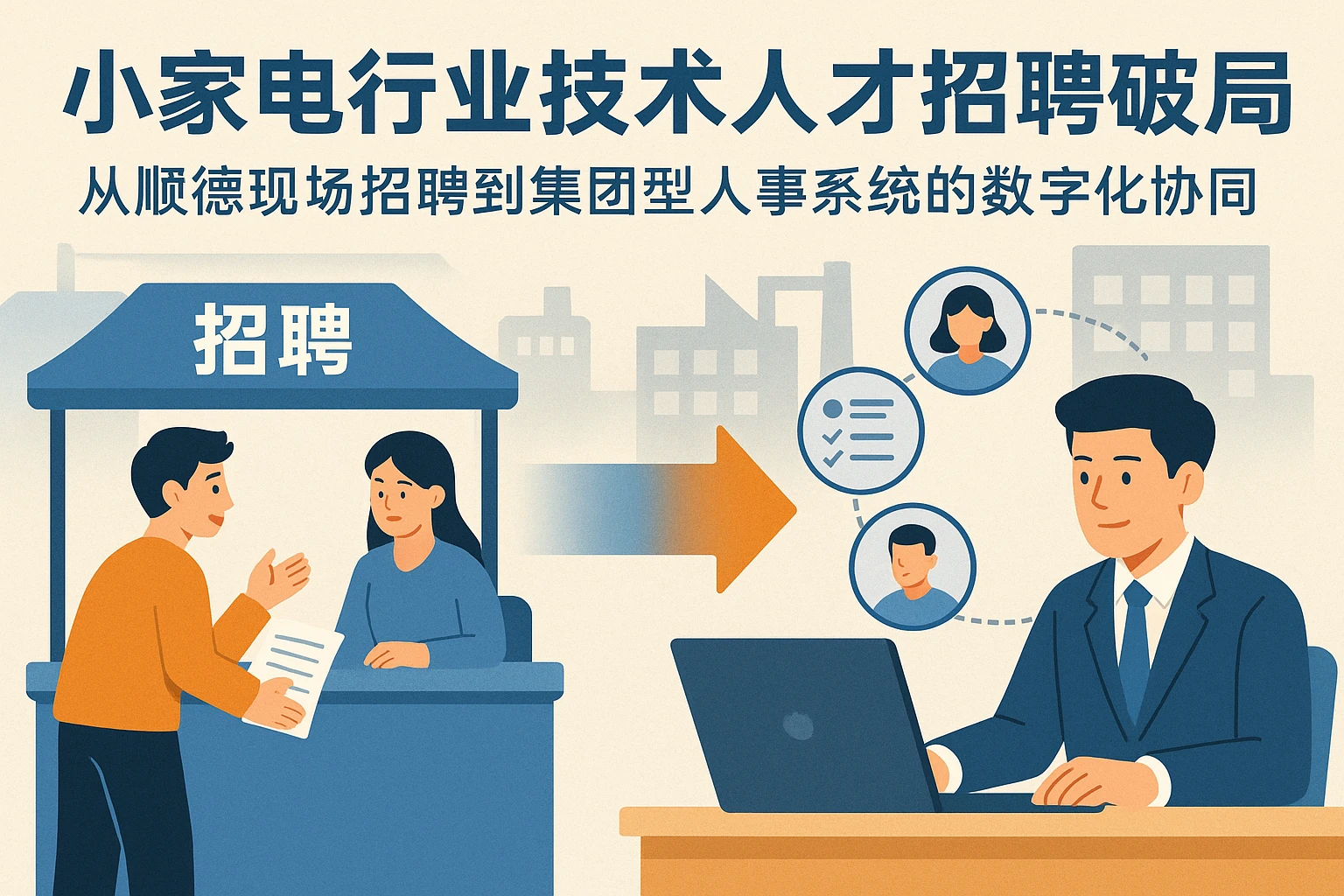 小家电行业技术人才招聘破局：从顺德现场招聘到集团型人事系统的数字化协同