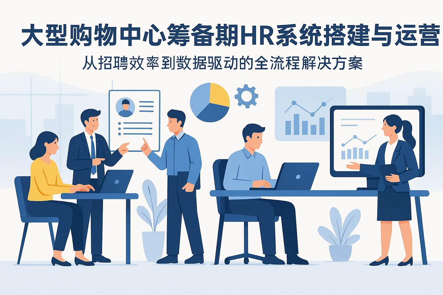 大型购物中心筹备期HR系统搭建与运营：从招聘效率到数据驱动的全流程解决方案