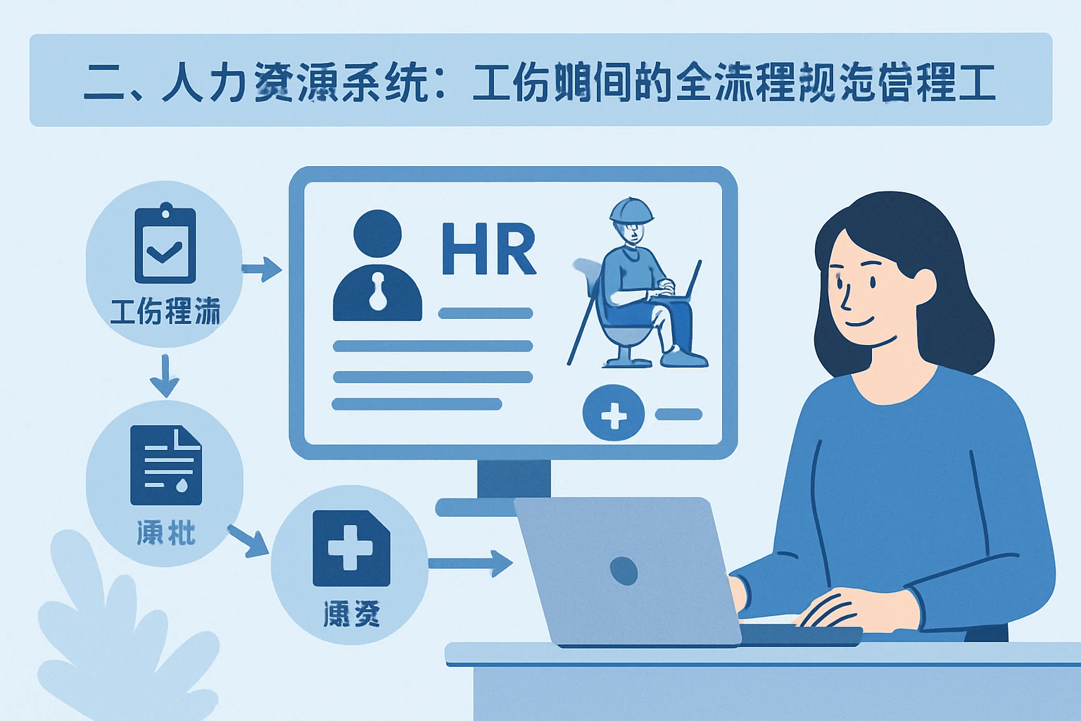 二、人力资源系统：工伤期间的全流程规范管理工具