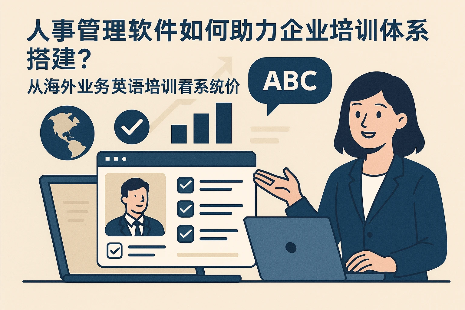 人事管理软件如何助力企业培训体系搭建？从海外业务英语培训看系统价值