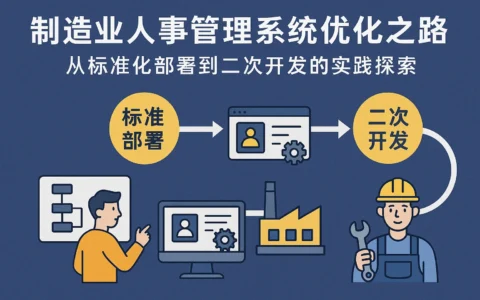 制造业人事管理系统优化之路：从标准化部署到二次开发的实践探索
