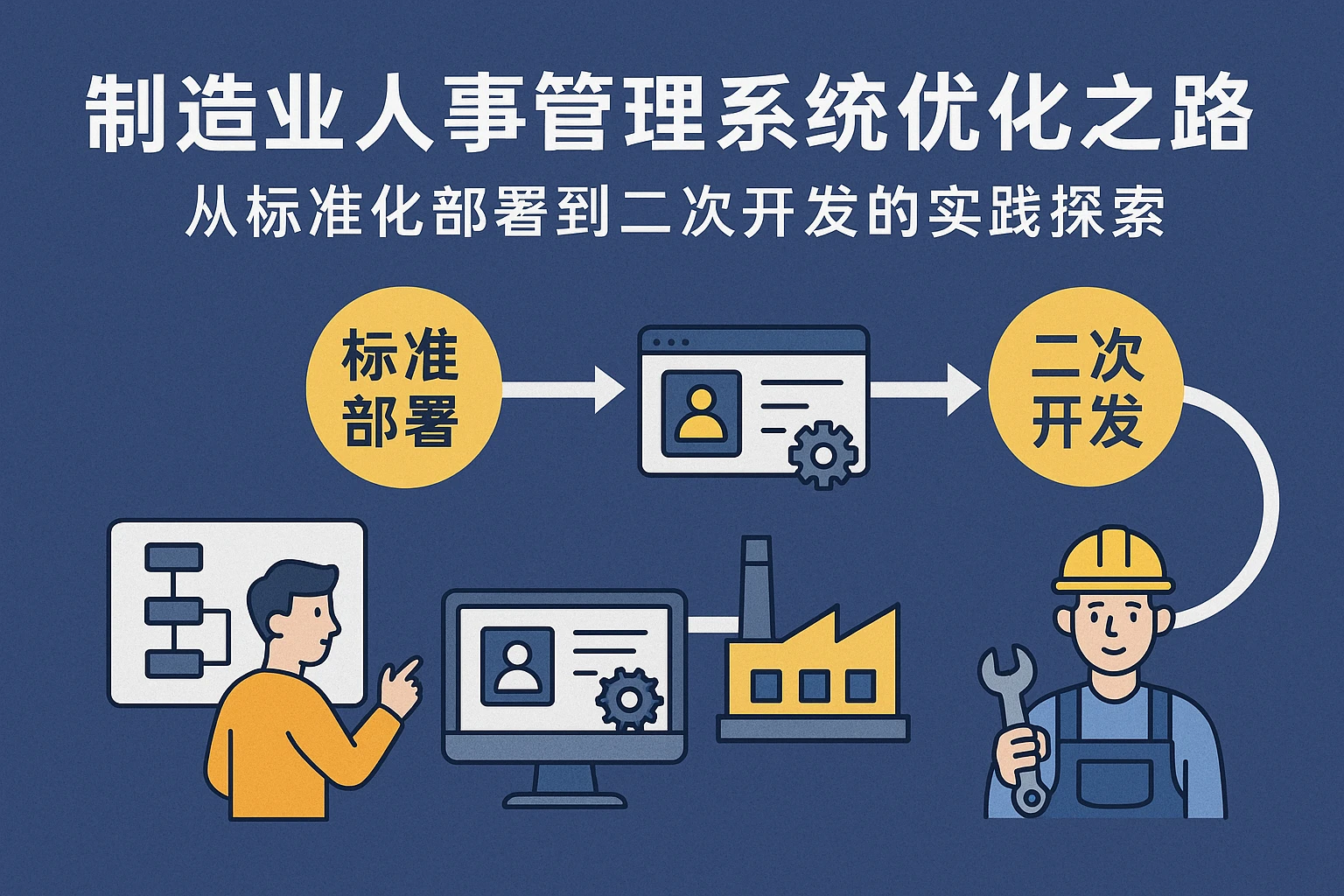制造业人事管理系统优化之路：从标准化部署到二次开发的实践探索