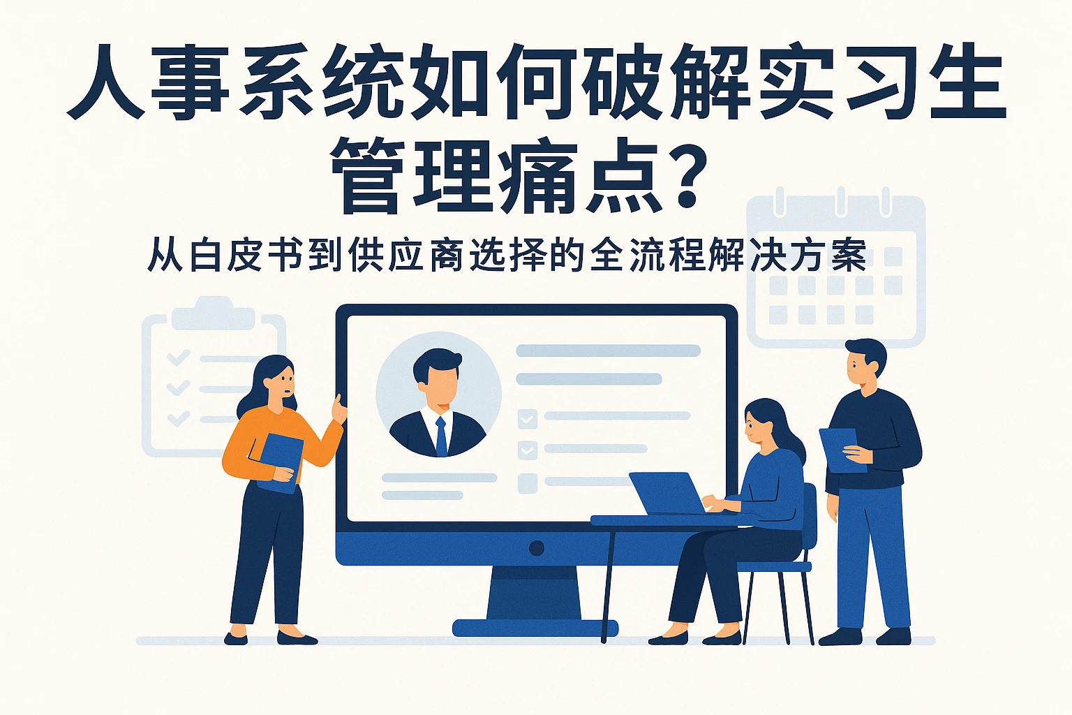 人事系统如何破解实习生管理痛点？从白皮书到供应商选择的全流程解决方案