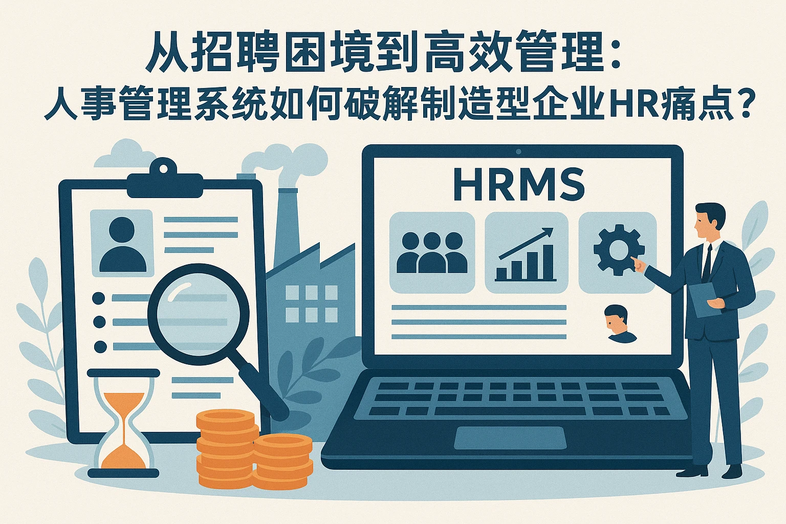 从招聘困境到高效管理：人事管理系统如何破解制造型企业HR痛点？