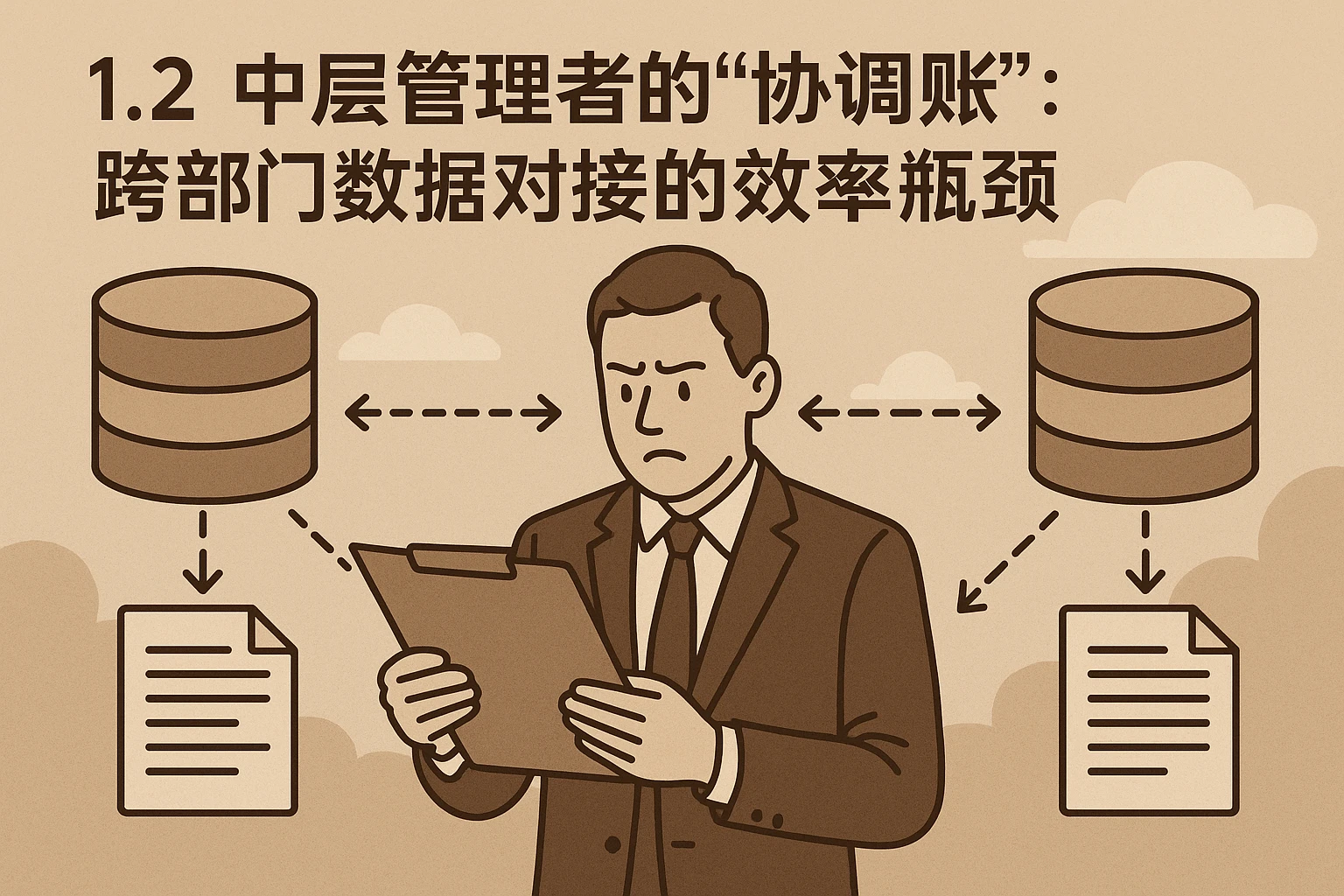 1.2 中层管理者的“协调账”：跨部门数据对接的效率瓶颈