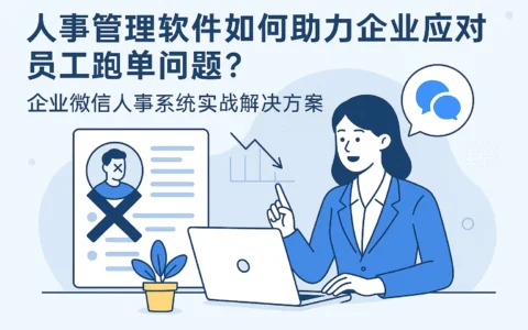 人事管理软件如何助力企业应对员工跑单问题？企业微信人事系统实战解决方案