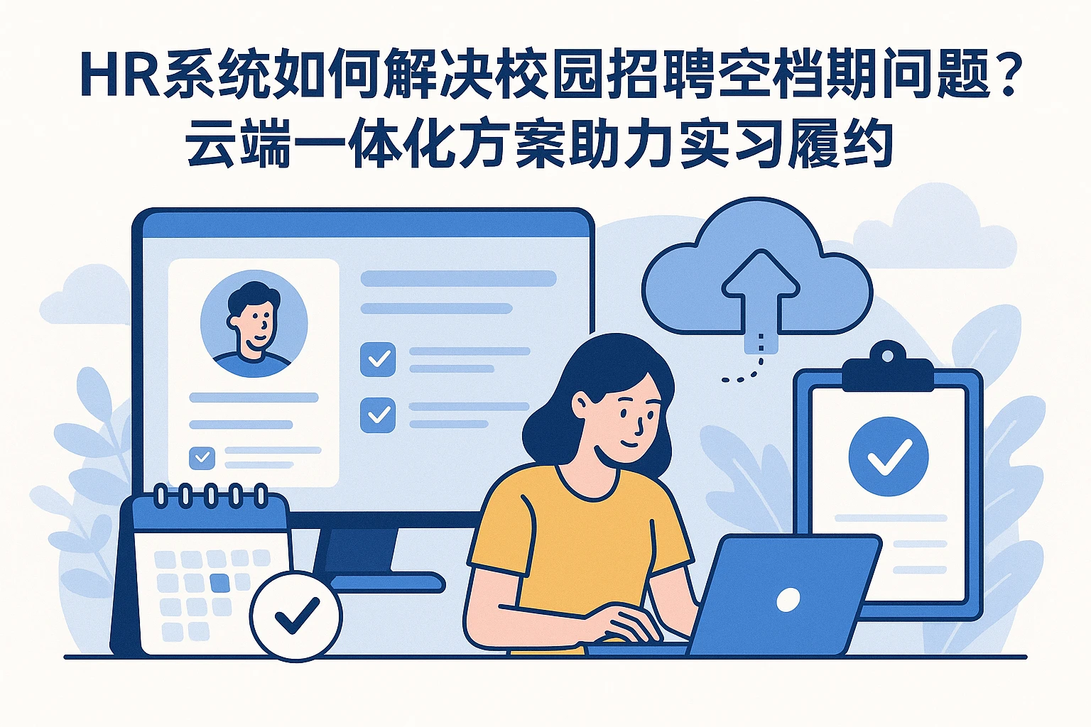 HR系统如何解决校园招聘空档期问题？云端一体化方案助力实习履约