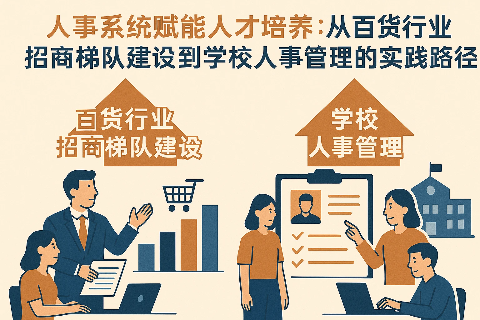 人事系统赋能人才培养：从百货行业招商梯队建设到学校人事管理的实践路径