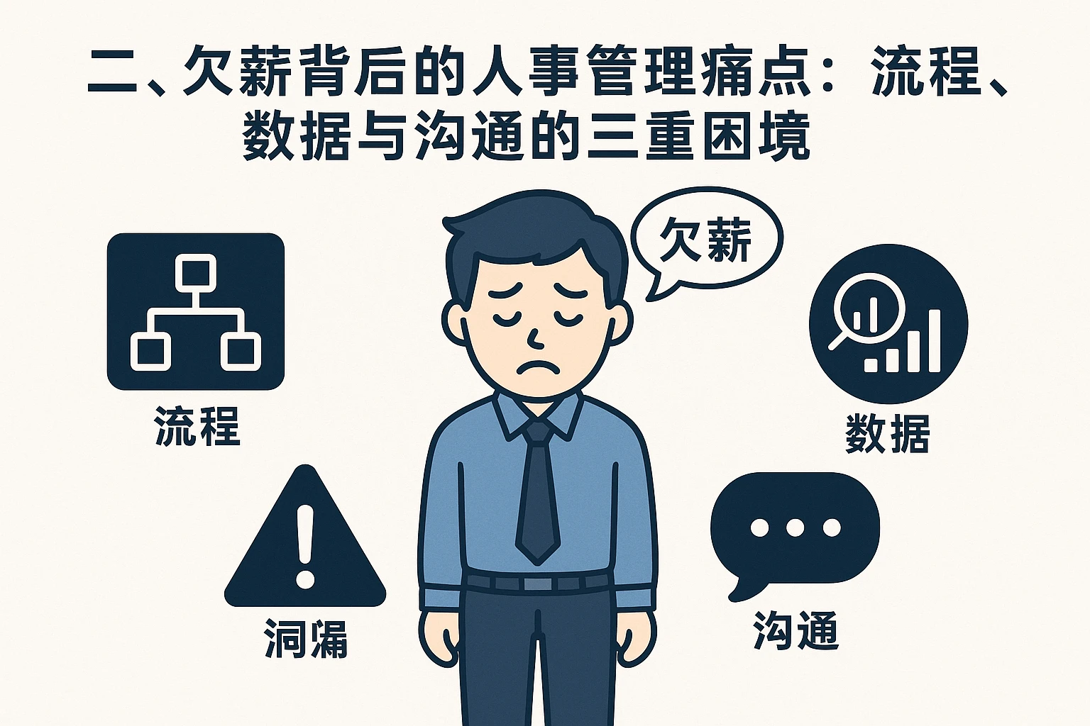 二、欠薪背后的人事管理痛点：流程、数据与沟通的三重困境