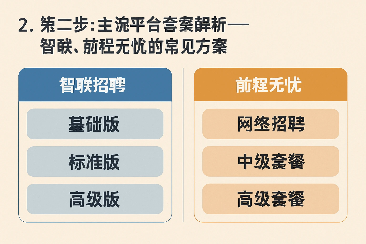 2. 第二步：主流平台套餐解析——智联、前程无忧的常见方案